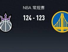 NBA战报：国王124-123惊险逆转勇士队，库里拿下29分