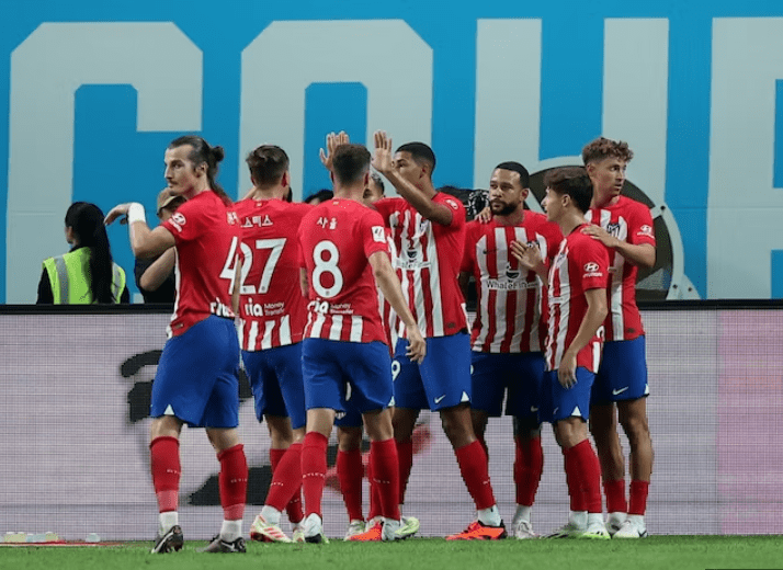 西班牙足球甲级联赛第3轮 巴列卡诺对马德里竞技（Atletico Madrid） 