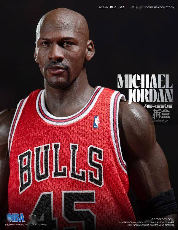 ENTERBAY 迈克尔乔丹 MJ 芝加哥公牛队 45号 1/6可动人偶 NBA